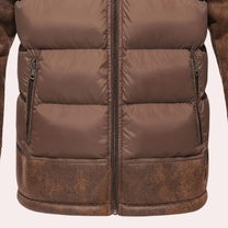 Men&#39;s Faux Fur Insulated Winter Jacket