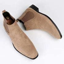 Men&#39;s Faux Suede Chelsea Boots