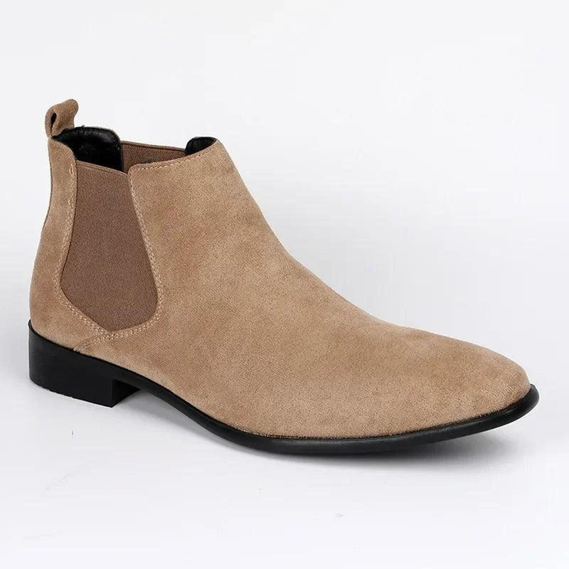 Men&#39;s Faux Suede Chelsea Boots