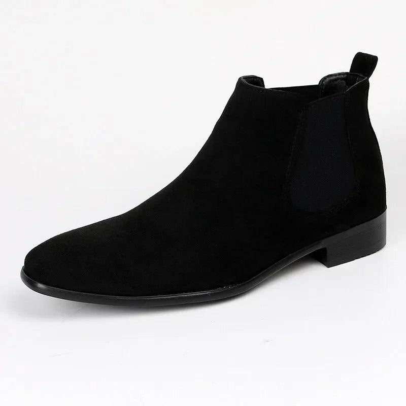 Men&#39;s Faux Suede Chelsea Boots