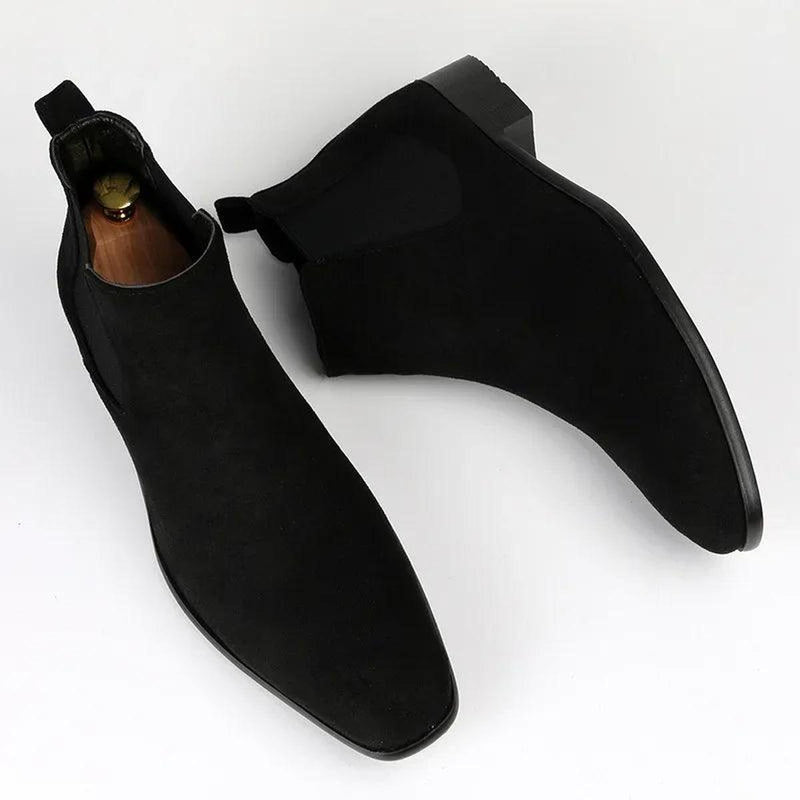 Men&#39;s Faux Suede Chelsea Boots