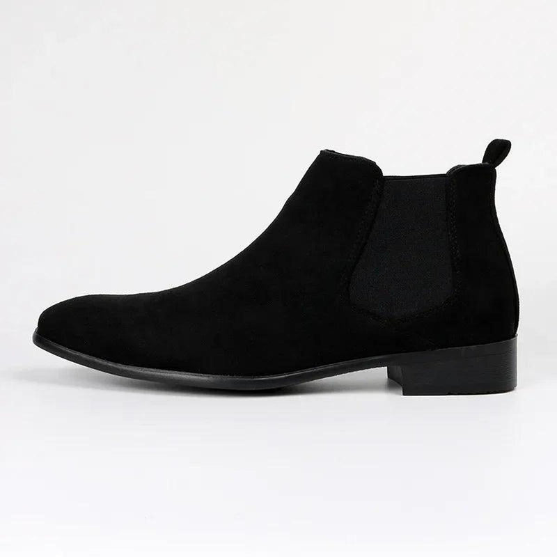 Men&#39;s Faux Suede Chelsea Boots