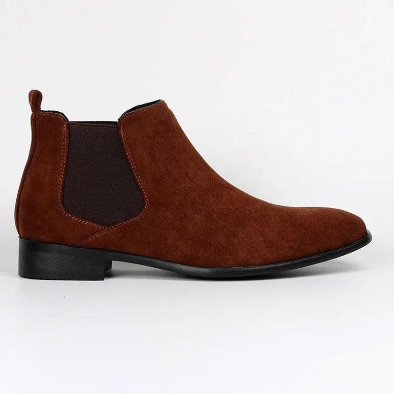 Men&#39;s Faux Suede Chelsea Boots