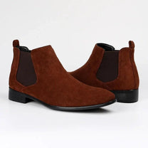 Men&#39;s Faux Suede Chelsea Boots