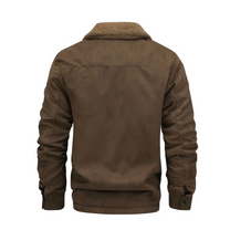 Men&#39;s Fleece Lined Outdoor Jacket With Lapel Collar