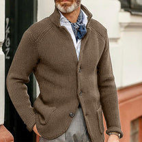 Men&#39;s Green Cardigan Sweater - Soft, Comfortable, Stylish