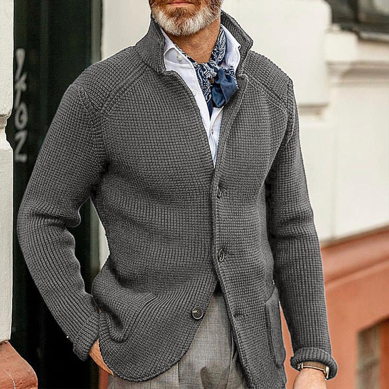 Men&#39;s Green Cardigan Sweater - Soft, Comfortable, Stylish