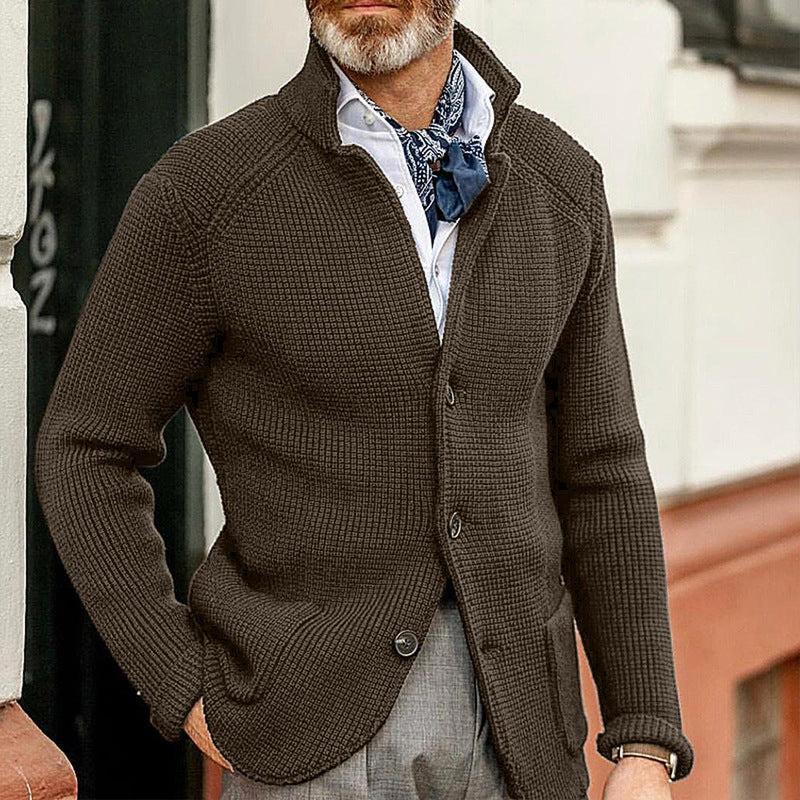 Men&#39;s Green Cardigan Sweater - Soft, Comfortable, Stylish