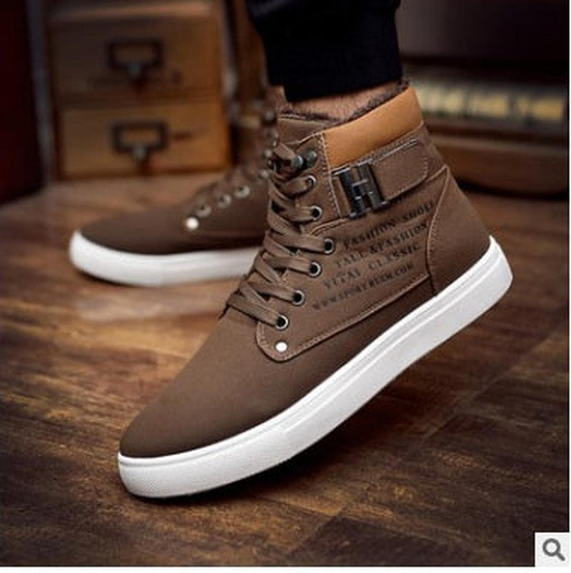 Men&#39;s High-Top Sneakers Fashionable Durable Comfort