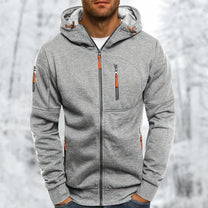 Men&#39;s Hooded Jacket With Zipper