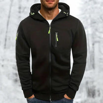 Men&#39;s Hooded Jacket With Zipper