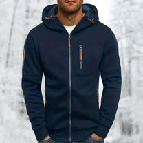 Men&#39;s Hooded Jacket With Zipper