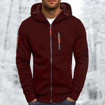 Men&#39;s Hooded Jacket With Zipper