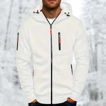 Men&#39;s Hooded Jacket With Zipper