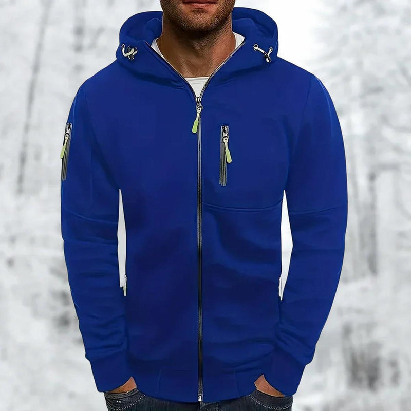 Men&#39;s Hooded Jacket With Zipper