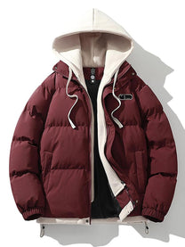 Men&#39;s Hooded Puffer Jacket for Winter Warmth
