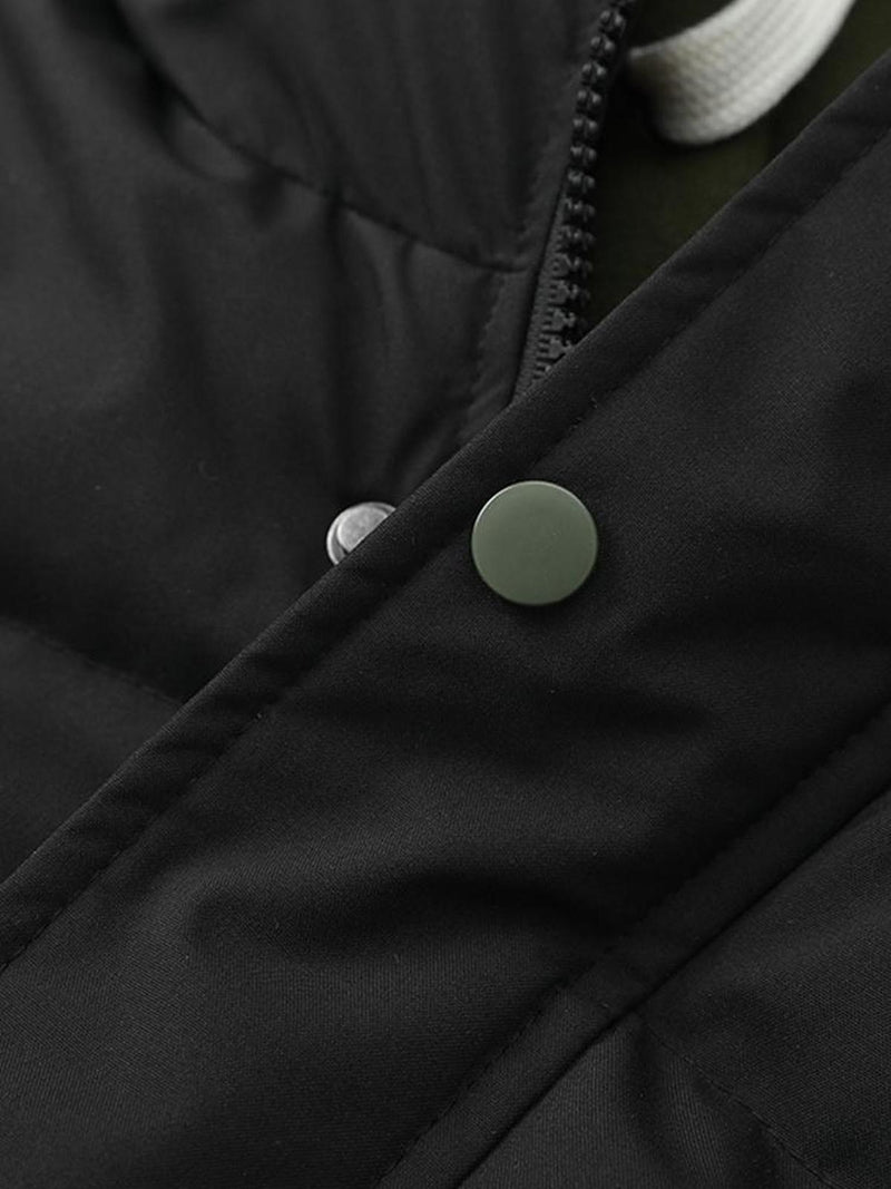 Men&#39;s Hooded Puffer Jacket for Winter Warmth