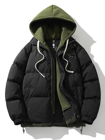 Men&#39;s Hooded Puffer Jacket for Winter Warmth