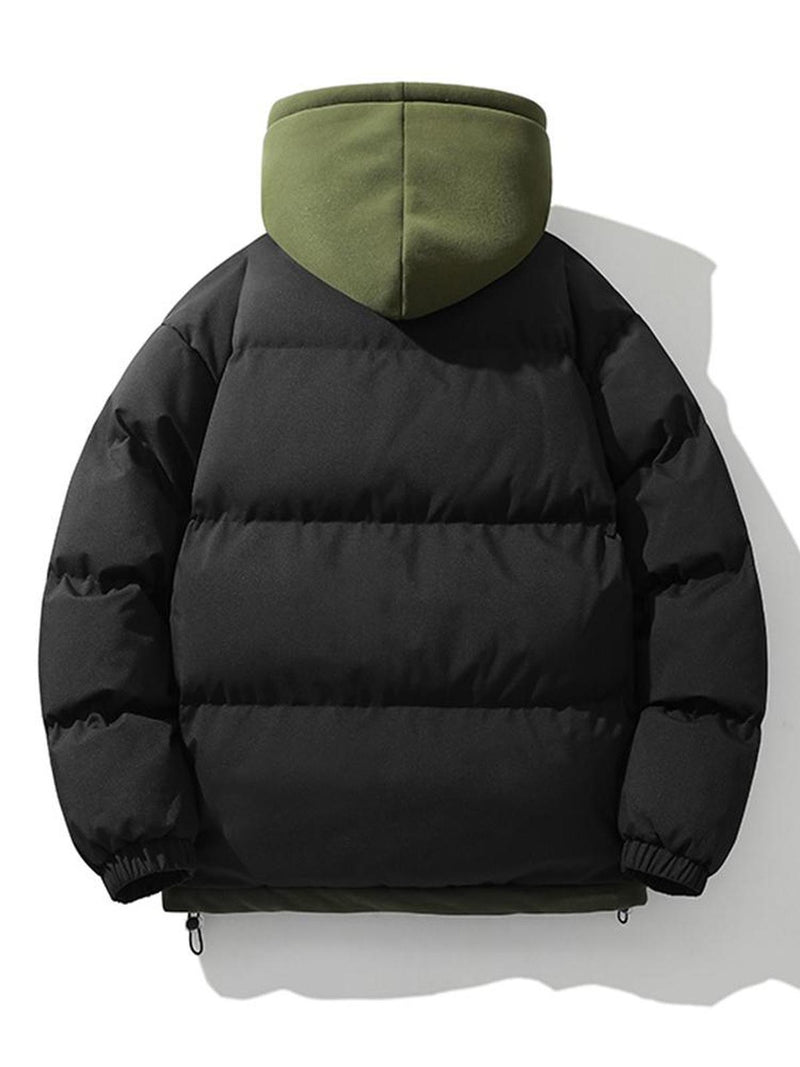 Men&#39;s Hooded Puffer Jacket for Winter Warmth