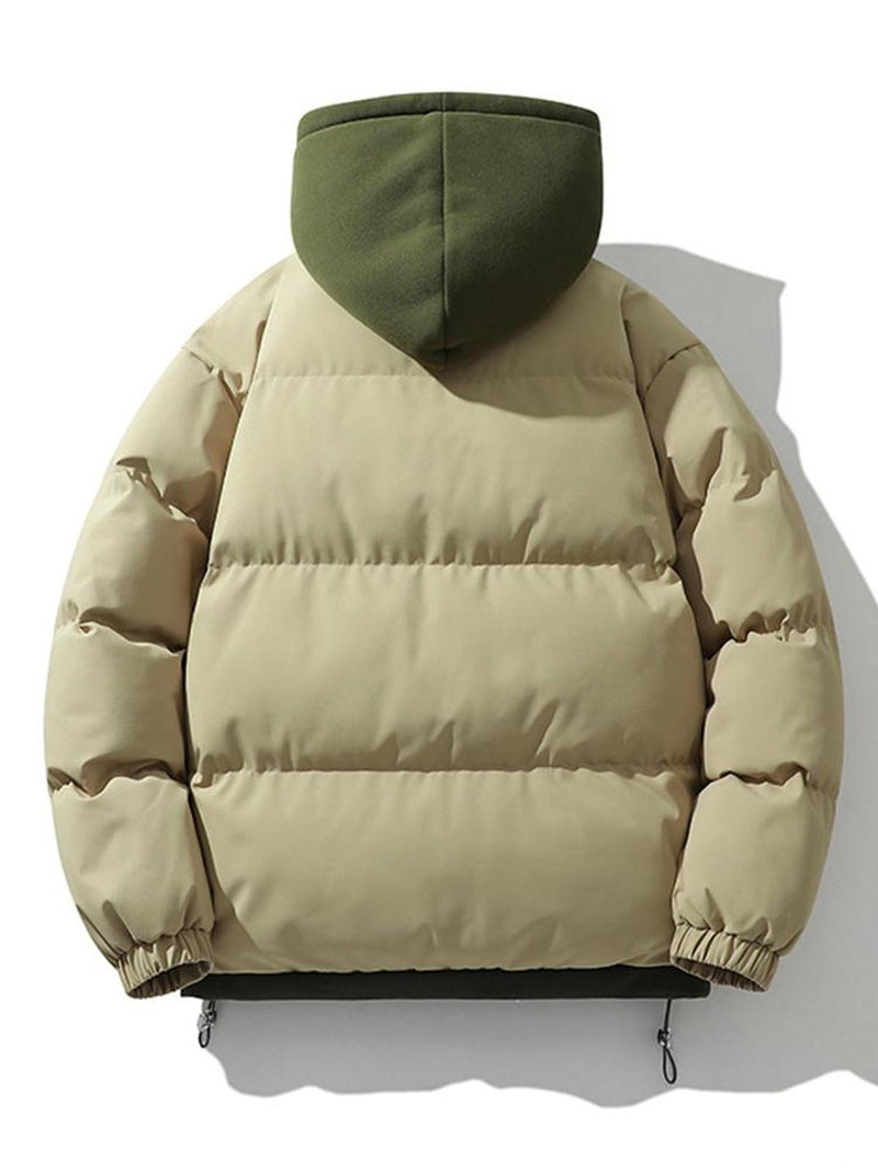 Men&#39;s Hooded Puffer Jacket for Winter Warmth