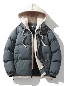 Men&#39;s Hooded Puffer Jacket for Winter Warmth