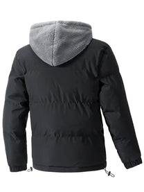 Men&#39;s Hooded Two-in-One Winter Jacket