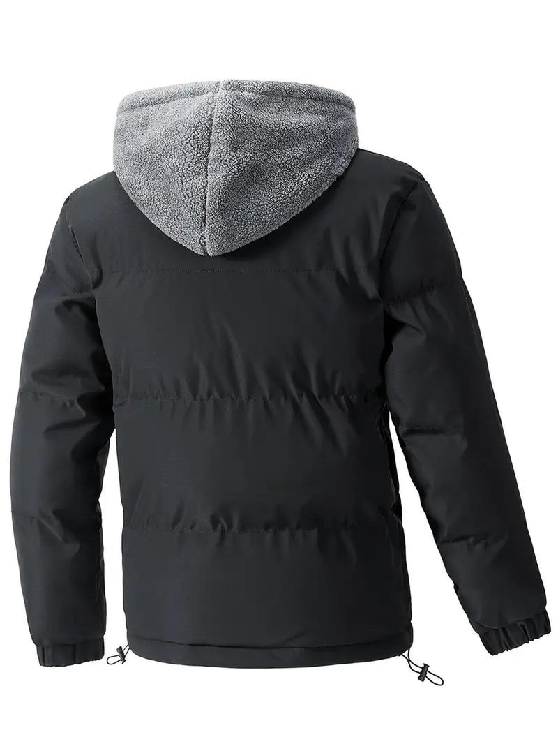 Men&#39;s Hooded Two-in-One Winter Jacket