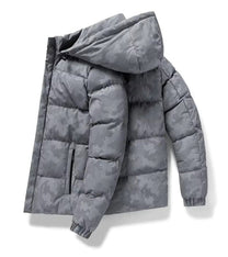 Men&#39;s Insulated Camouflage Hooded Winter Jacket