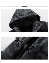 Men&#39;s Insulated Camouflage Hooded Winter Jacket