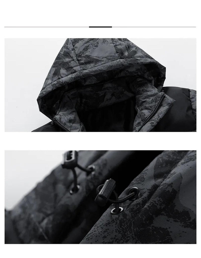 Men&#39;s Insulated Camouflage Hooded Winter Jacket