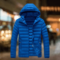 Men&#39;s Insulated Hooded Puffer Jacket With Pockets