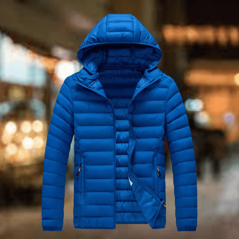 Men&#39;s Insulated Hooded Puffer Jacket With Pockets