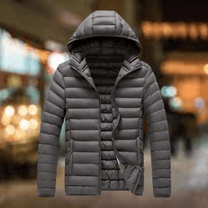 Men&#39;s Insulated Hooded Puffer Jacket With Pockets