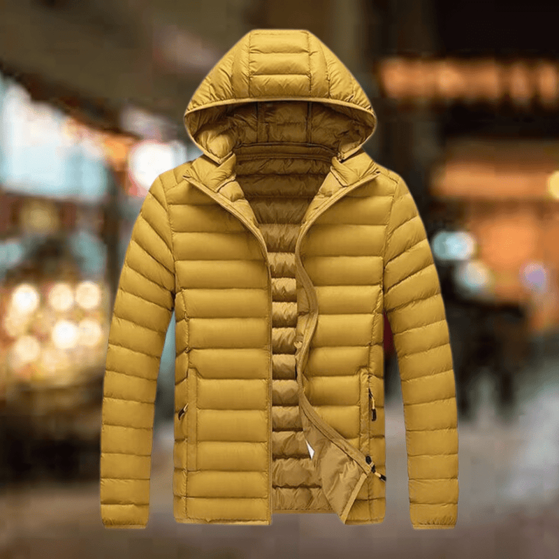 Men&#39;s Insulated Hooded Puffer Jacket With Pockets
