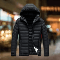 Men&#39;s Insulated Hooded Puffer Jacket With Pockets