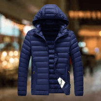 Men&#39;s Insulated Hooded Puffer Jacket With Pockets