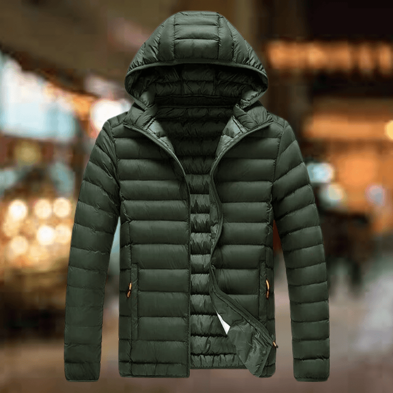 Men&#39;s Insulated Hooded Puffer Jacket With Pockets