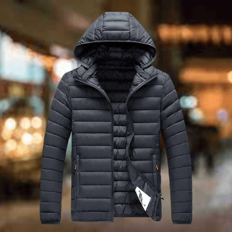 Men&#39;s Insulated Hooded Puffer Jacket With Pockets