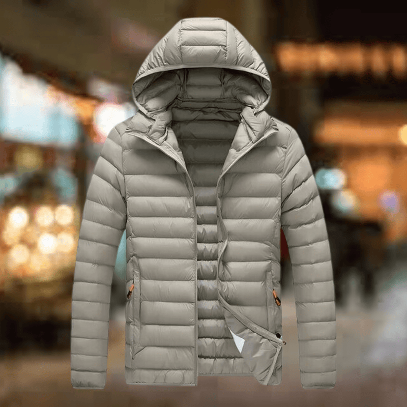 Men&#39;s Insulated Hooded Puffer Jacket With Pockets