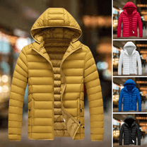 Men&#39;s Insulated Hooded Puffer Jacket With Pockets