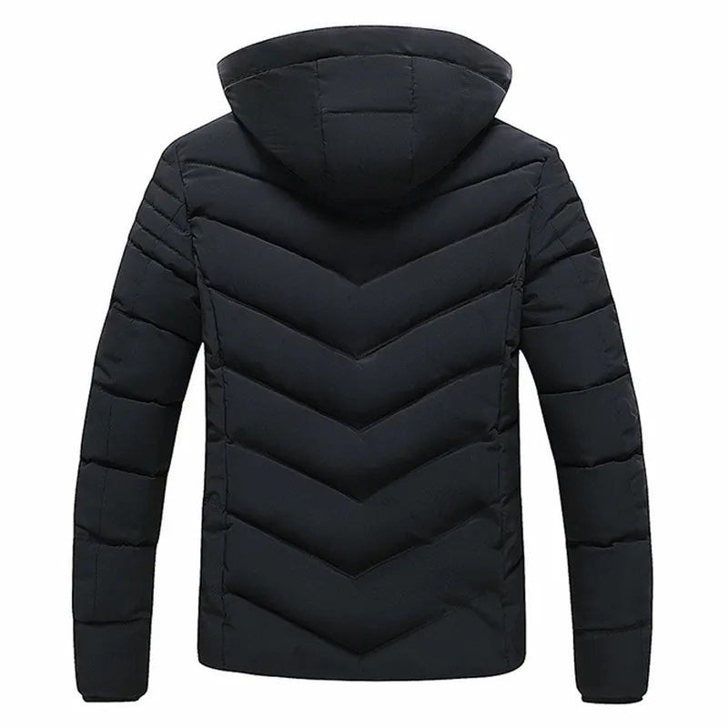 Men&#39;s Insulated Windproof Winter Jacket With Hood
