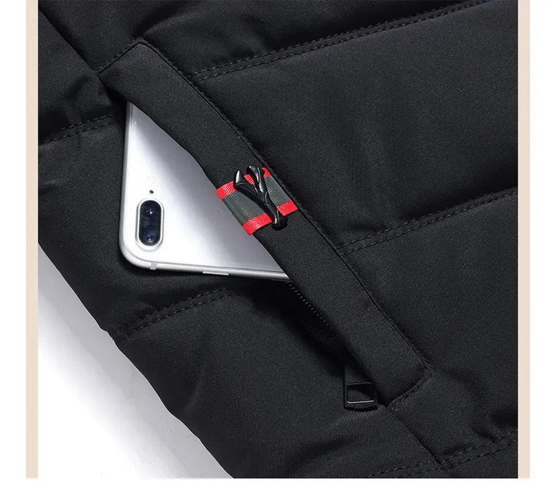 Men&#39;s Insulated Windproof Winter Jacket With Hood