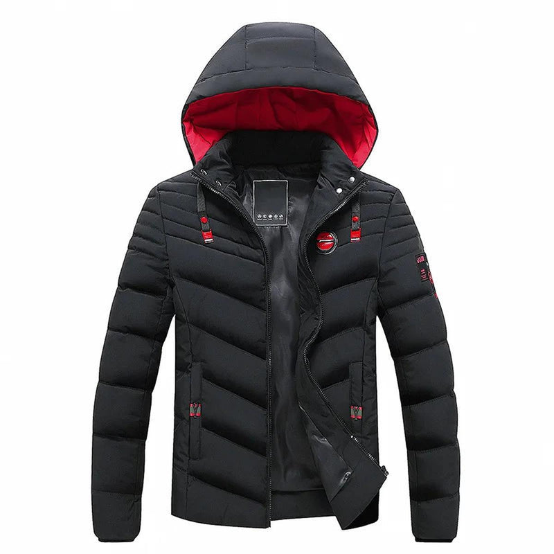 Men&#39;s Insulated Windproof Winter Jacket With Hood