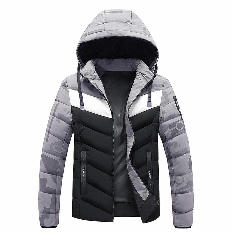 Men&#39;s Insulated Windproof Winter Jacket With Hood