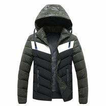 Men&#39;s Insulated Windproof Winter Jacket With Hood
