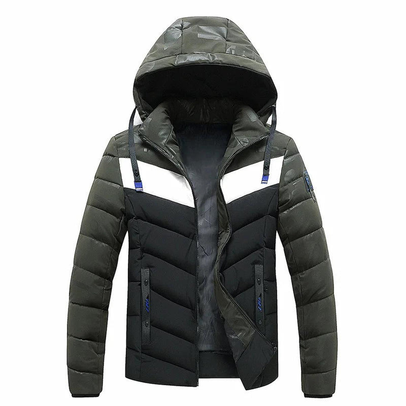 Men&#39;s Insulated Windproof Winter Jacket With Hood
