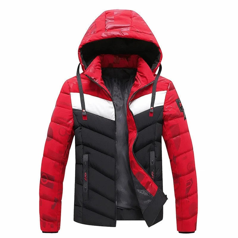 Men&#39;s Insulated Windproof Winter Jacket With Hood