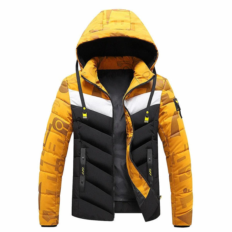 Men&#39;s Insulated Windproof Winter Jacket With Hood