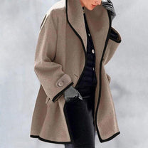 Men&#39;s Insulated Winter Jacket With High Collar And Zippered Pockets