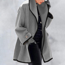 Men&#39;s Insulated Winter Jacket With High Collar And Zippered Pockets
